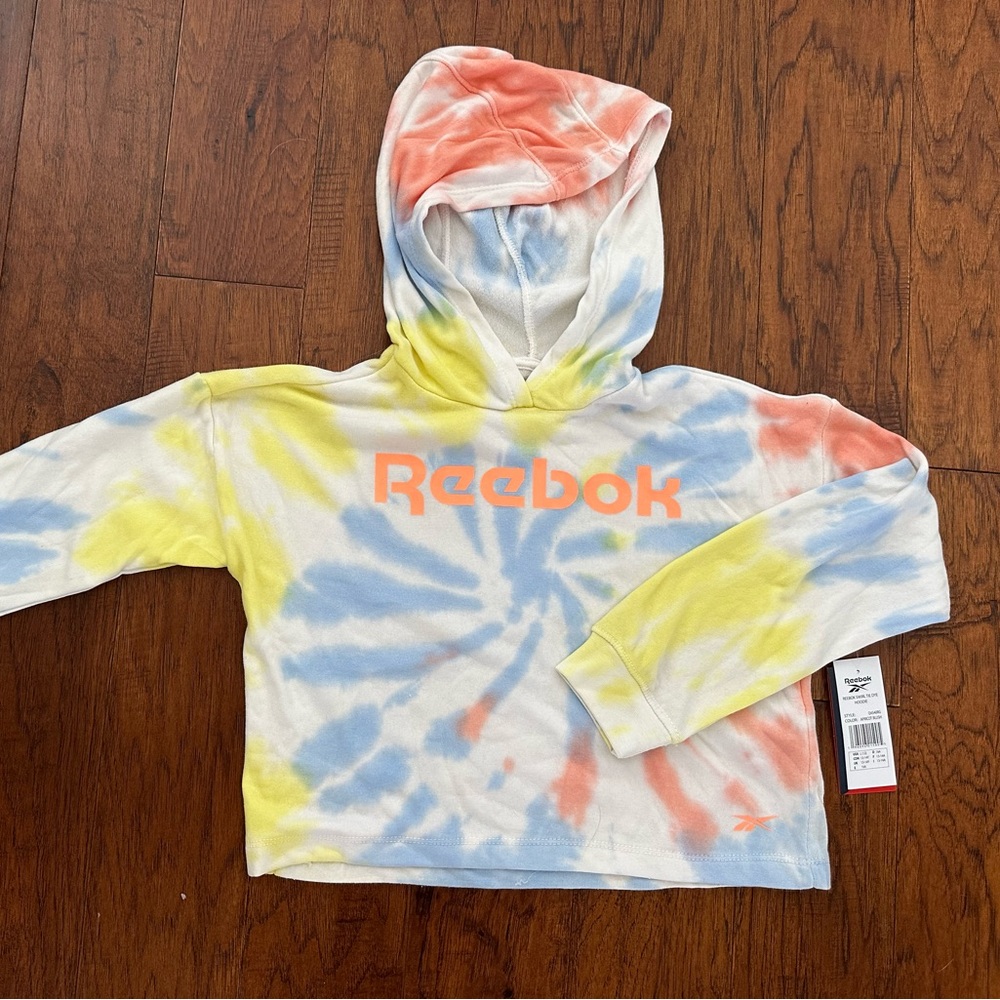 Girls Reebok Tie Dye Hoodie Sweatshirt